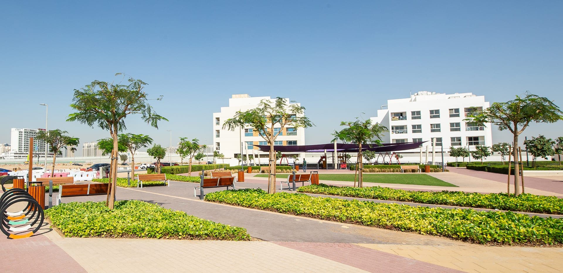 DubaiLand Residence Complex — Dense mid-rise apartment district off Al Ain Road