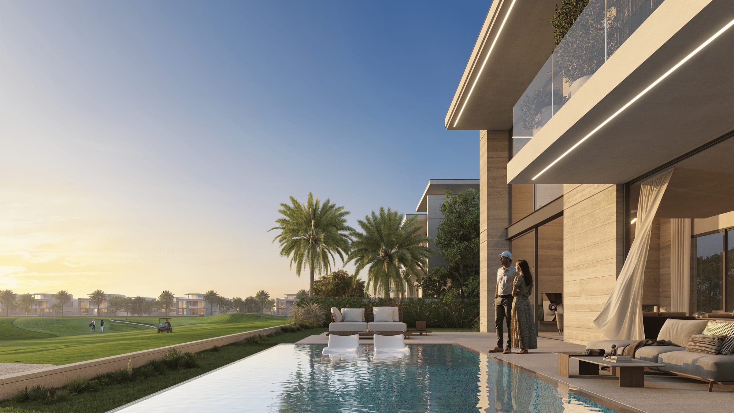 Jumeirah Golf Estates — Large villas, two courses, far from the centre