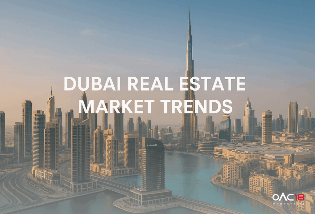 Dubai skyline in 2025 featuring Burj Khalifa and modern skyscrapers showcasing real estate growth trends