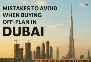 Skyline of Dubai with Burj Khalifa and under-construction towers – highlighting off-plan property investment opportunities